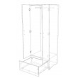 Wardrobe double door with 1 drawer and Lots of Hanging Space